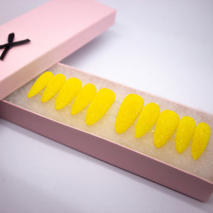 Lemon Drop Sugar Press On Nail Set