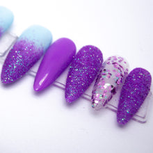 Load image into Gallery viewer, Purple Pixie Dust Press On Nail Set
