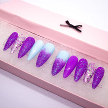 Load image into Gallery viewer, Purple Pixie Dust Press On Nail Set
