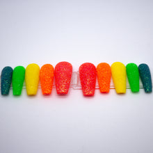 Load image into Gallery viewer, Rainbow Sugar Press On Nails
