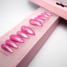 Load image into Gallery viewer, Mega Pink Holographic Press On Nails
