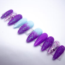 Load image into Gallery viewer, Purple Pixie Dust Press On Nail Set
