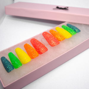 Rainbow Sugar Press On Nails