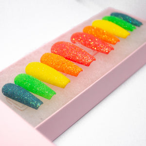 Rainbow Sugar Press On Nails