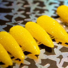 Load image into Gallery viewer, Lemon Drop Sugar Press On Nail Set
