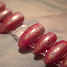 Load image into Gallery viewer, Mega Pink Holographic Press On Nails
