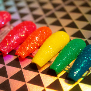 Rainbow Sugar Press On Nails